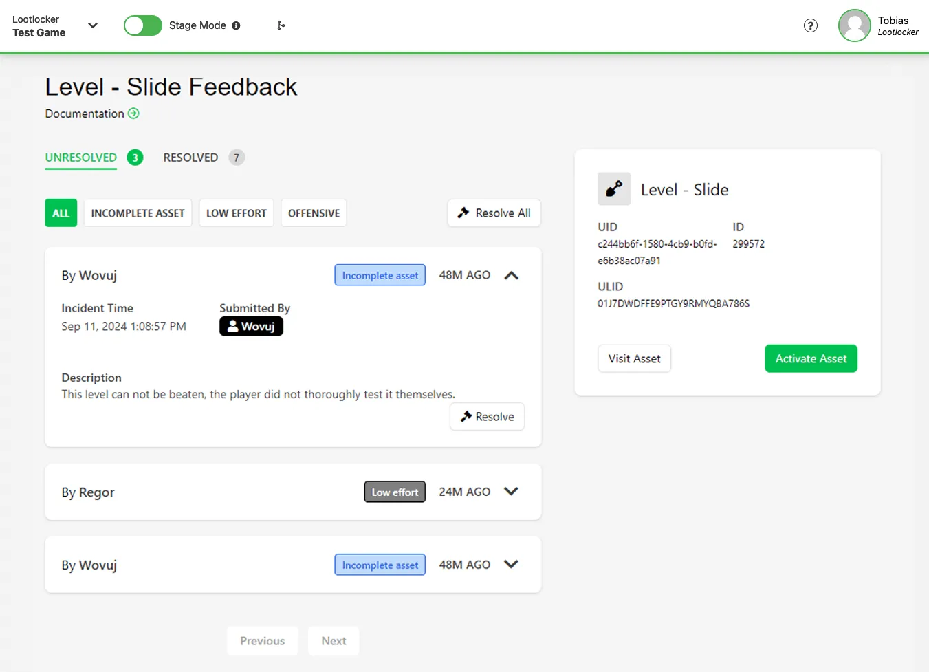 UGC Feedback Report